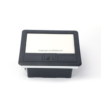 Prise de sol encastrée étanche IP44 en ABS, 12 voies, auto-mise à la terre, argentée, 3 prises, USB, RJ45, boîte de sortie électrique encastrée au sol