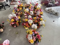 Centre de table de mariage personnalisé 2027, fleurs sauvages artificielles, boule de fleurs de pissenlit de 30 cm pour allée de mariage.