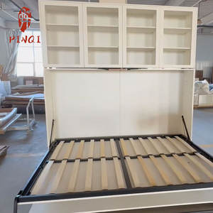 Lit Murphy en bois massif OEM/ODM, pivotant, silencieux, multifonctionnel, pliable, mural, avec <span class=keywords><strong>table</strong></span> de bureau - Product Image 5