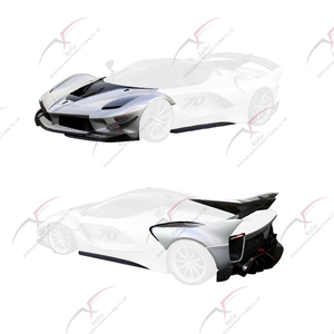 Kit de Carrocería OEM de Fibra de Carbono para <span class=keywords><strong>Ferrari</strong></span> <span class=keywords><strong>LaFerrari</strong></span>, Parachoques Delantero, Parachoques Trasero, Guardabarros Delanteros/Traseros, Alerón Trasero, Piezas Automotrices - Product Image 2