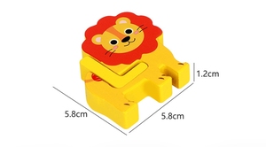 Rompecabezas de Madera con Letras del Alfabeto, Juguetes Educativos Montessori para Niños de 3 a 5 Años, Juego de Emparejamiento de Animales y Letras - Product Image 6