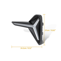 Feux de jour à LED bicolores, feux jaunes pour Geely Proton S70 Emgrand 2021-2025, 12V, double clignotant, feux de jour