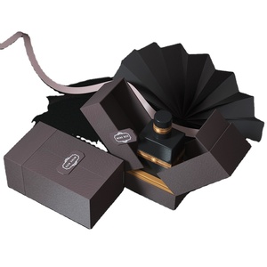 Boîte magnétique à double ouverture avec logo personnalisé imprimé, emballage cadeau de luxe pour flacon de parfum avec boîte haut de gamme - Product Image 6