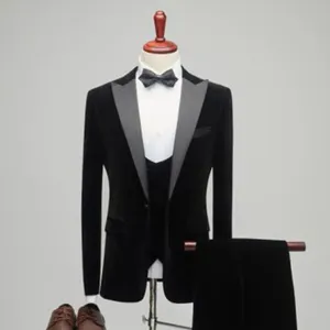 男士礼服套装婚礼商务男士套装三件套