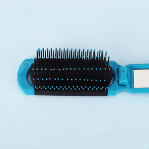 Venta al por mayor portátil de viaje 2 en 1 peine para el pelo espejo regalo presente bolsillo plegable mini espejo de maquillaje peine con logotipo personalizado - Product Image 5