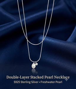 Elegantes adornos para el cuello pre-ensamblados, collares de doble hilera y dos niveles con longitudes de cadena variadas para eventos nupciales de mujer - Product Image 2