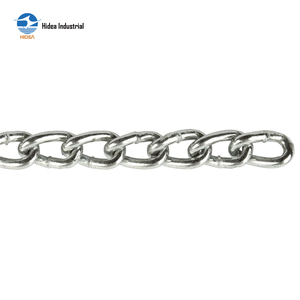 Cadena de Acero al Carbono Estándar Americano NACM90 HIDEA, Eslabones Retorcidos Galvanizados, Cadena de Elevación Industrial de Alta Resistencia - Product Image 1