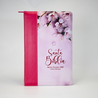 Couverture en cuir personnalisée pour la Bible de la Sainte Bible de la Sainte-Cène de la Sainte Écriture Sainte de Jésus avec fermeture éclair