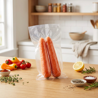 Sacs sous vide pour aliments résistants à l'humidité, tailles personnalisées, pour viande, poulet, collations, lait, gelée, légumes, bœuf, emballage avec une épaisseur de 80 microns