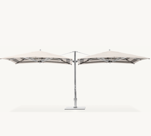 High Quality Modern Design Aluminum Patio Furniture Customizable Double-Head Pool <strong>Umbrella</strong> 3m Stainless Steel <strong>Sun</strong> <strong>Beach</strong> Use - Product Image 2