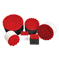 Boîte Cadeau de Luxe Personnalisée pour la Fête des Mères, Vente en Gros de Roses Éternelles Stabilisées, Immortelles, Infinies, Préservées pour Toujours