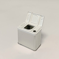 Boîte de conserve en métal pour le stockage du poivre avec distributeur en plastique, qualité alimentaire, haute qualité, 2 oz, 3 oz, 4 oz, 6 oz, 8 oz, boîte à épices personnalisée imprimée en noir