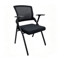 Chaise de bureau exécutive moderne pliable en plastique pratique, dossier solide, portable, réglable, pour formation et conférence