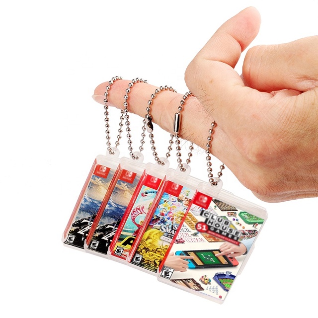 Mini Single Dedicated Game Card Cartridge Display Storage Keychain Pocket Case Box Holder for Nintendo Switch Micro SD TF Card
