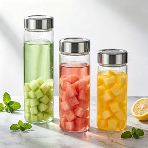 Botella de <span class=keywords><strong>Agua</strong></span> de Vidrio Borosilicato Transparente al por Mayor, Botella de Vidrio Borosilicato de 1000 ml - Product Image 5