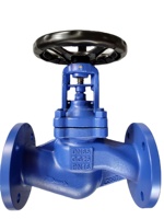 Vanne à soupape à soufflet DIN GGG40 PN16 PN25 Vanne à soupape à soufflet étanche pour vapeur, huile, eau