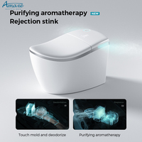 Luxe automatique capteur chasse d'eau Bidet siège de toilette salle de bain une pièce électrique toilette commode intelligente cuvette de toilette intelligente