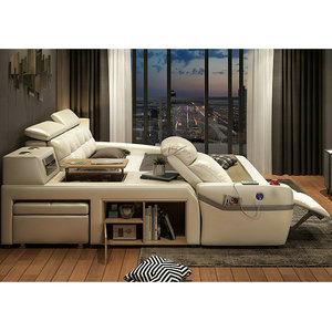 Thông minh Giường hiện đại sang trọng Vua Kích thước nền tảng thông minh chính hãng Da giường đa chức năng cho lưu trữ thắp sáng <span class=keywords><strong>2</strong></span> nơi intelingent - Product Image 3