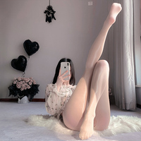 Nouvelle couleur unie mince femmes bas collants Leggings Transparent Mature dames collants