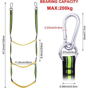 Échelles de sauvetage simples pour la maison et l'extérieur, échelles en corde pour yacht et marine, pour lits superposés, échelles en corde pour yacht et marine - Product Image 4
