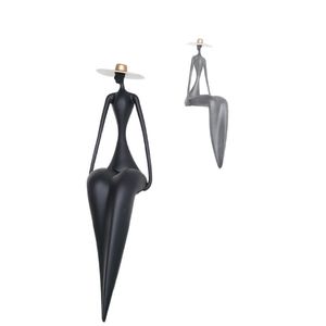 รูปปั้นสไตล์วบิซาบิ รูปคนอิตาลีท่านั่ง ดีไซน์เรียบง่ายทันสมัย เห<span class=keywords><strong>มา</strong></span>ะสำหรับตกแต่งห้องนั่งเล่นและทางเดิน - Product Image 1