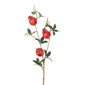 Arreglos Florales Decorativos de Estilo Chino con Ramas Individuales de Granada Artificial de Seda y Follaje Sintético para TV - Product Image 6