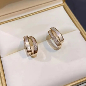 Orecchini a Doppio Strato Stile Coreano, Eleganti Gioielli a Perno Stratificati per Donna, Accessorio Regalo per Uso Quotidiano e Feste - Product Image 6