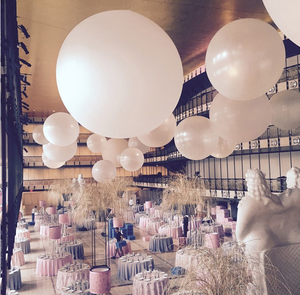 Fournisseurs en gros de ballons ronds en latex blancs de 300 g et 120 pouces pour les anniversaires, les mariages, les fêtes et les décorations - Product Image 5