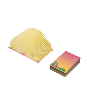 New Innovative Products Folding Table Paper Lamp Handheld Led Rechargeable Rotating Night Light Company Promotional Gifts Set