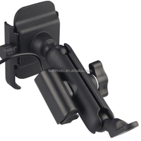 Support mobile universel pour guidon de moto en aluminium 12-24V avec chargeur USB pour rétroviseur de moto Support pour téléphone portable