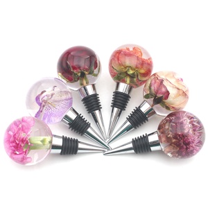 2025 thiết kế mới chai Stopper kim loại nút chai thực hoa nhà máy đồ nội thất nhà bếp tăng Phong lan bồ công anh Logo nhúng - Product Image 1