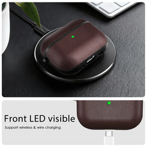 Étui pour écouteurs en cuir PU antichoc de haute qualité pour Airpods <span class=keywords><strong>Pro</strong></span> 2 Étui complet pour Airpods 3/4 <span class=keywords><strong>Pro</strong></span> 2 - Product Image 5