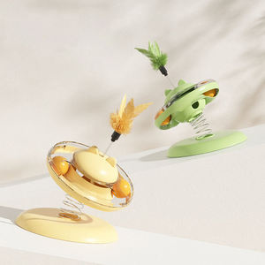 Nuevo Juguete Ecológico Moderno para Gatos, Plato Giratorio Interactivo con Bola de Plumas para Estimular a los Gatos - Product Image 5