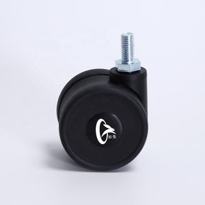 Hochbelastbare 50mm 65mm Schwarze Universal-Rollen aus Kunststoff mit Bremse Lenkrollen für Badezimmer - Product Image 3