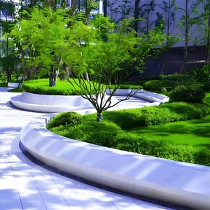 UHPC Clear <b>Concrete</b> Seat Landscape GRC <b>Bench</b> Outdoor <b>Garden</b> Teko Stone Stool Terrazzo Tree Pool Guangdong Model 1022 - Product Image 1