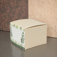 Boîte à rabat en papier kraft imprimé sur mesure, emballage en carton de luxe pour flacon d'huile essentielle cosmétique