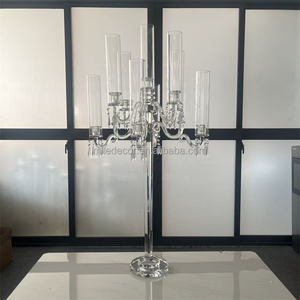 Grand lustre en cristal de haute qualité avec plusieurs bras pour les fournitures de mariage, décoration de table, centre de table - Product Image 5