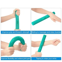 Ejercitador de Agarre de Mano con Resistencia, Barra de Flexión de Silicona para Codo, Barra de Entrenamiento con Diferentes Resistencias, Suministro de Fábrica