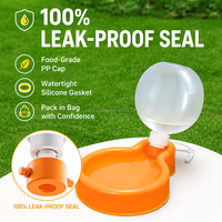 Bouteille d'eau pliable en forme de ballon pour animaux de compagnie, distributeur d'eau de voyage pour chats et chiens