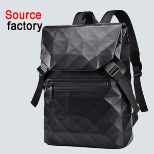 Nuovo Zaino da Uomo alla Moda con Design a Rombi, Grande Capacità, Retrò, per Viaggi, Lavoro e Tempo Libero, Porta Computer - Product Image 1