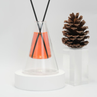 Diffuseur en verre fait main joyeux Noël unique Bouteille vide de parfum Aroma Reed Diffuseur Bouteille en verre Bouteille de parfum de faveur