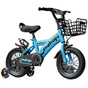 <span class=keywords><strong>Vélo</strong></span> pour enfants OEM, 12 <span class=keywords><strong>pouces</strong></span>, une seule vitesse, <span class=keywords><strong>vélo</strong></span> à pédales pour filles avec panier en plastique et roues d'apprentissage pour enfants de 3 à 13 ans - Product Image 2