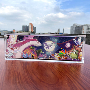Ray Yi เคสอะคริลิคสำหรับญี่ปุ่น <span class=keywords><strong>Pokemon</strong></span> Center แบบจำกัด <span class=keywords><strong>XY</strong></span> Break MEGA Charizard X Y Poncho Pikachu กล่องพิเศษ - Product Image 6
