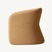 Fauteuil individuel moderne GIA, fauteuil minimaliste contemporain en tissu pour chambre à coucher, chaise de loisirs douce pour villa intérieure