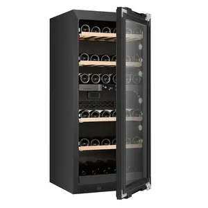 Bar Furniture Rouge Wine Cooler ASC Cabinet Bar Red Wine Freezer Commercial Refrigerator Black Inverter Fan Cooling System 160