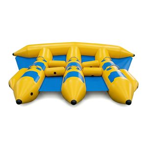 Hot Sale 6 Person <b>Inflatable</b> Flying Fish Towable Tube Heavy Duty PVC Fly Fish Boat with Electric Pump for Lake Ocean Beach Water - Product Image 1
