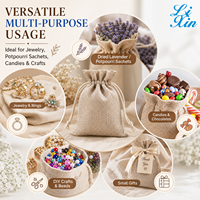 Sacs cadeaux personnalisés en toile de jute avec cordon de serrage, pochettes à bijoux en jute pour faveurs de mariage, bonbons et sachets artisanaux DIY