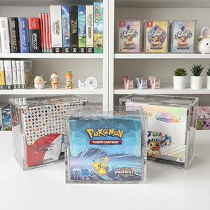 Boîte en acrylique transparente carrée personnalisée pour les boosters Pokémon <span class=keywords><strong>Evolutions</strong></span>, les boîtes d'entraînement Elite Prismatic <span class=keywords><strong>Evolutions</strong></span> - Product Image 2