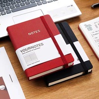 Carnet de luxe personnalisé A5, planificateur, carnet en cuir relié, carnet promotionnel thermique, cadeau d'affaires avec logo