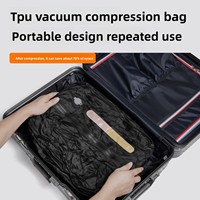 Sacs de compression sous vide personnalisés rectangulaires hermétiques pour l'organisation des bagages, le rangement en dortoir et les voyages, avec pompe